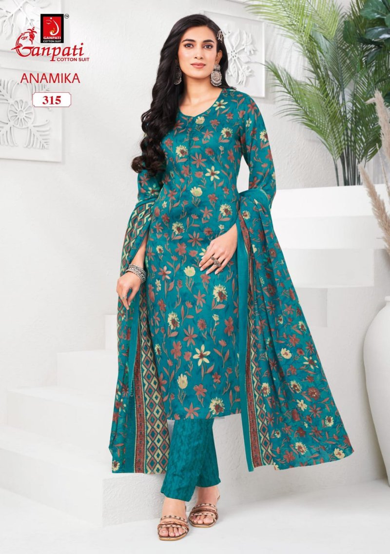 Anamika Vol 3 By Ganpati Cotton Printed Readymade Dress 